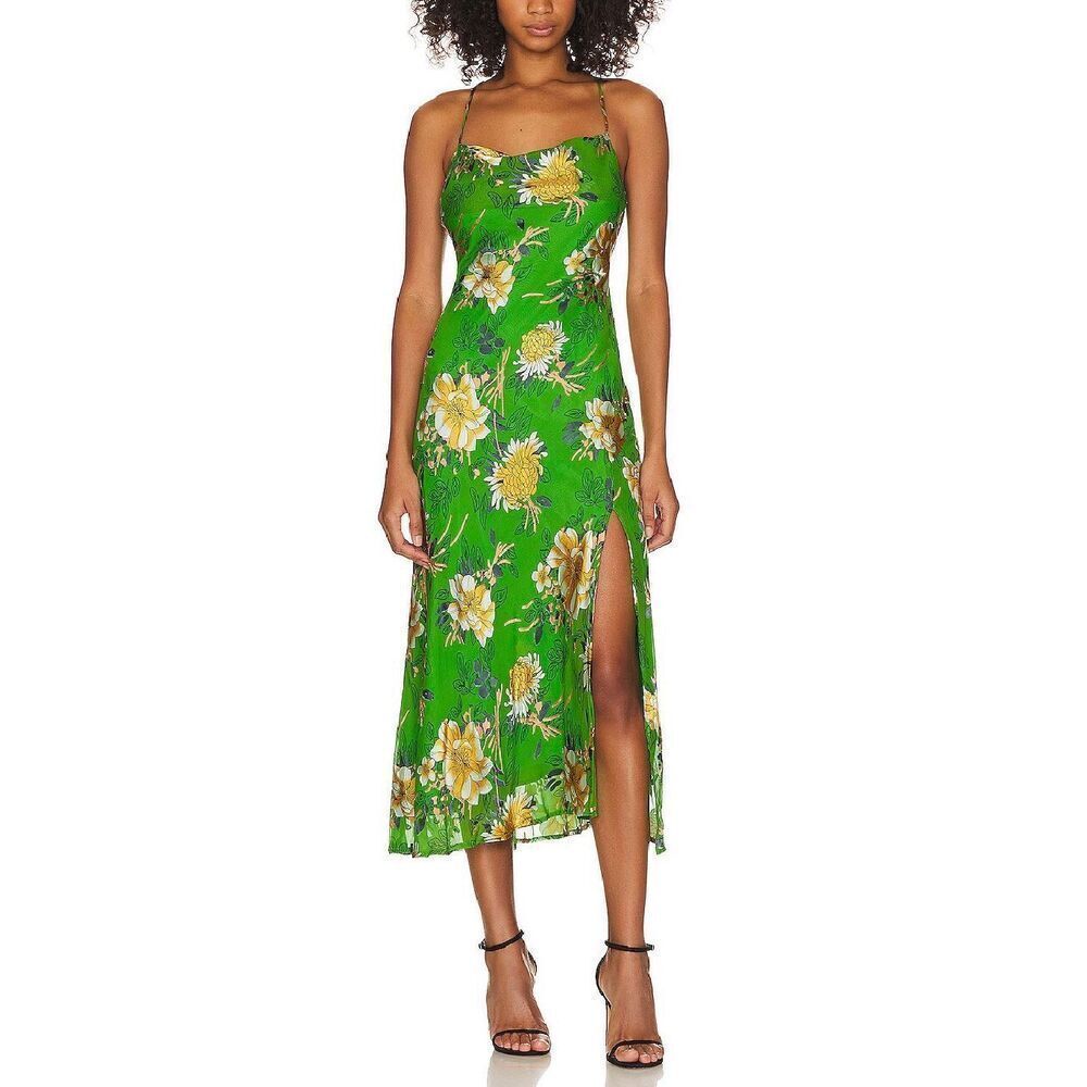 Astr The Label Gaia Dress | Green in Small